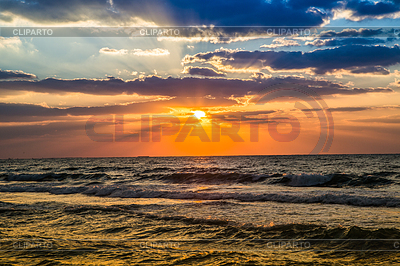 Dubai sea and beach, beautiful sunset at beach | High resolution stock photo |ID 3726029