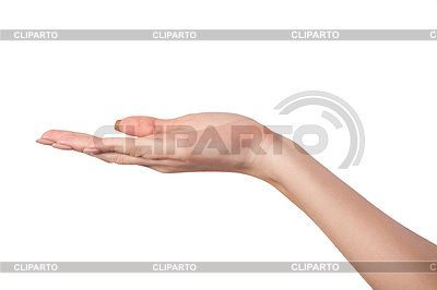 Abrir palma de la mano el gesto de la mano Mujer | Foto de alta resolución |ID 3727405
