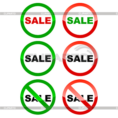 Sale icons set | Stock Vector Graphics |ID 3979057