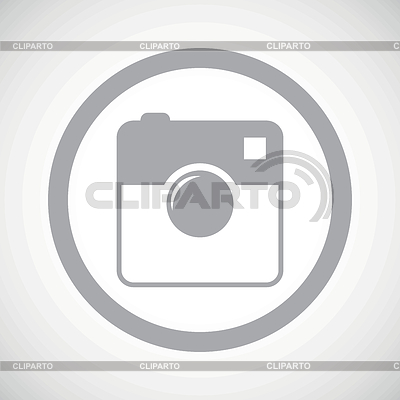 Gris signo icono de cámara cuadrada | Ilustración vectorial de stock |ID 5091284