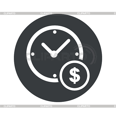 Round time is money icon | Stock Vector Graphics |ID 5102932