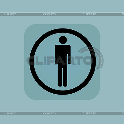 Pale signo hombre azul | Ilustración vectorial de stock |ID 5151116