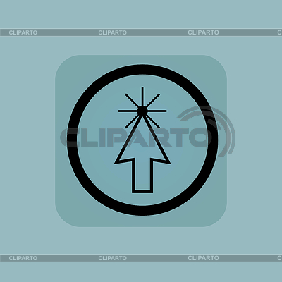 Pale Blue Arrow signo cursor | Ilustración vectorial de stock |ID 5151177