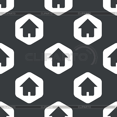 Black hexagon home pattern | Stock Vector Graphics |ID 5180058