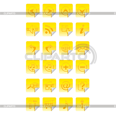 Symbol Internet, Social Media icon set | Stock Vektorgrafik |ID 3756906