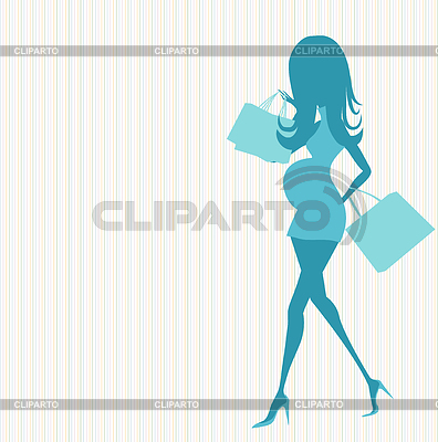 Baby announcement card with beautiful pregnant woman | Stock Vector Graphics |ID 3758099