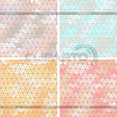 Fondo de encaje antiguo, juego de 4 seamless pattern | Ilustración vectorial de stock |ID 3719607