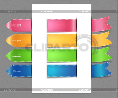 Juego de pegatinas de color | Ilustración vectorial de stock |ID 3963864