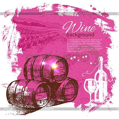 Wein Jahrgang Hintergrund. . Splash Blob re | Stock Vektorgrafik |ID 3818913