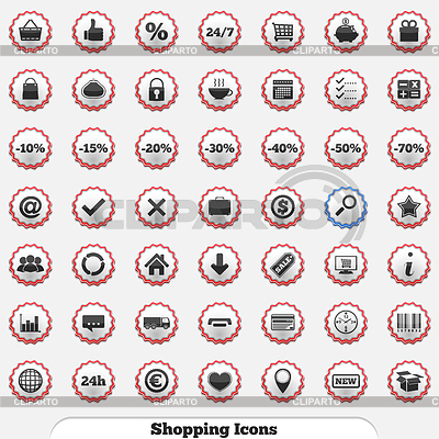 Shopping Icons | Stock Vector Graphics |ID 3769986
