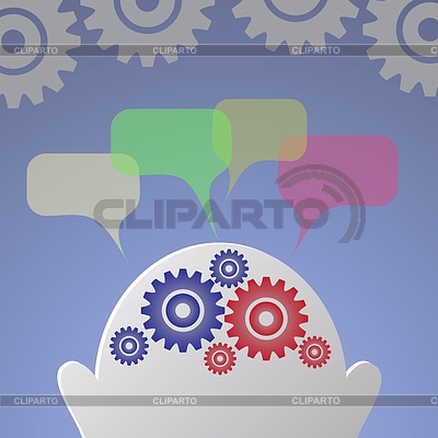 Businessman and speech bubbles | Stock Vector Graphics |ID 4070549