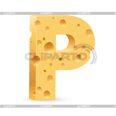 Carta hecha de queso | Ilustración vectorial de stock |ID 3805197