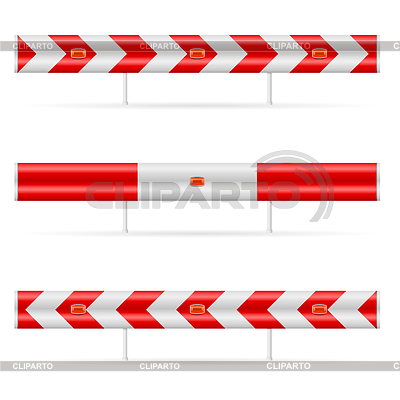 Construction barricade | Ilustración vectorial de stock |ID 3864577