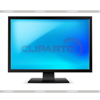 LCD TV | Ilustración vectorial de stock |ID 3866025