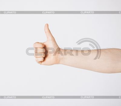 Man showing thumbs up | High resolution stock photo |ID 3931002