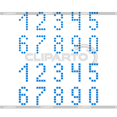 Set of numbers | Stock Vector Graphics |ID 3802392