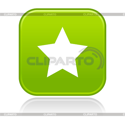 Botón verde brillante con simbolo | Ilustración vectorial de stock |ID 3725543