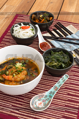 Japanese soup with shrimps | High resolution stock photo |ID 3795826