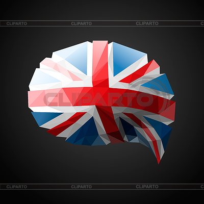 Britische Flagge Sprechblase Hintergrund | Stock Vektorgrafik |ID 3845303