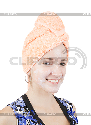 Girl with cosmetic mask | High resolution stock photo |ID 4001002