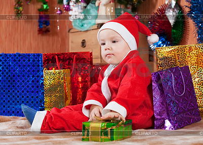 Niño vestido como Santa Claus | Foto de alta resolución |ID 4021679