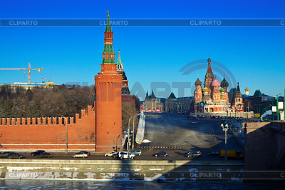 Vista del Kremlin de Moscú en invierno | Foto de alta resolución |ID 4043848