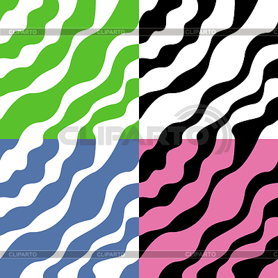 Four seamless wavy patterns | Stock Vector Graphics |ID 4076180