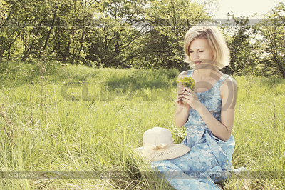 Girl in meadow | High resolution stock photo |ID 4045440