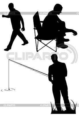 Siluetas de hombres | Ilustración vectorial de stock |ID 5212939