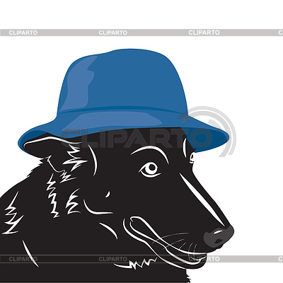 Portrait of dog in hat | Stock Vector Graphics |ID 5788590