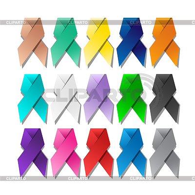 Set of colorful ribbons | Stock Vector Graphics |ID 6898538