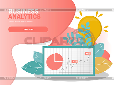 Concepto de análisis de datos. Puede utilizar para banner web, | Ilustración vectorial de stock |ID 6746171
