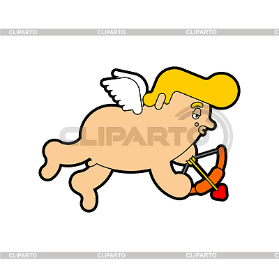 Cupid with bow . Little angel cartoon. Valentines | Stock Vector Graphics |ID 6892908