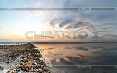 Panoramablick von Salt Lake bei Sonnenuntergang | Foto mit hoher Auflösung |ID 6852779