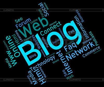 Blog Palabra Indica Palabras sitio web y weblog | Ilustración de alta resolución |ID 6100854