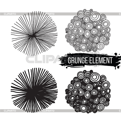 Conjunto de elementos abstractos. fondo | Ilustración vectorial de stock |ID 6067466