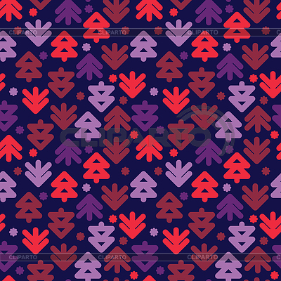 Modelo inconsútil del ornamento de navidad | Ilustración vectorial de stock |ID 6079529