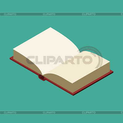 Open book . opened Old volume | Stock Vector Graphics |ID 6145577